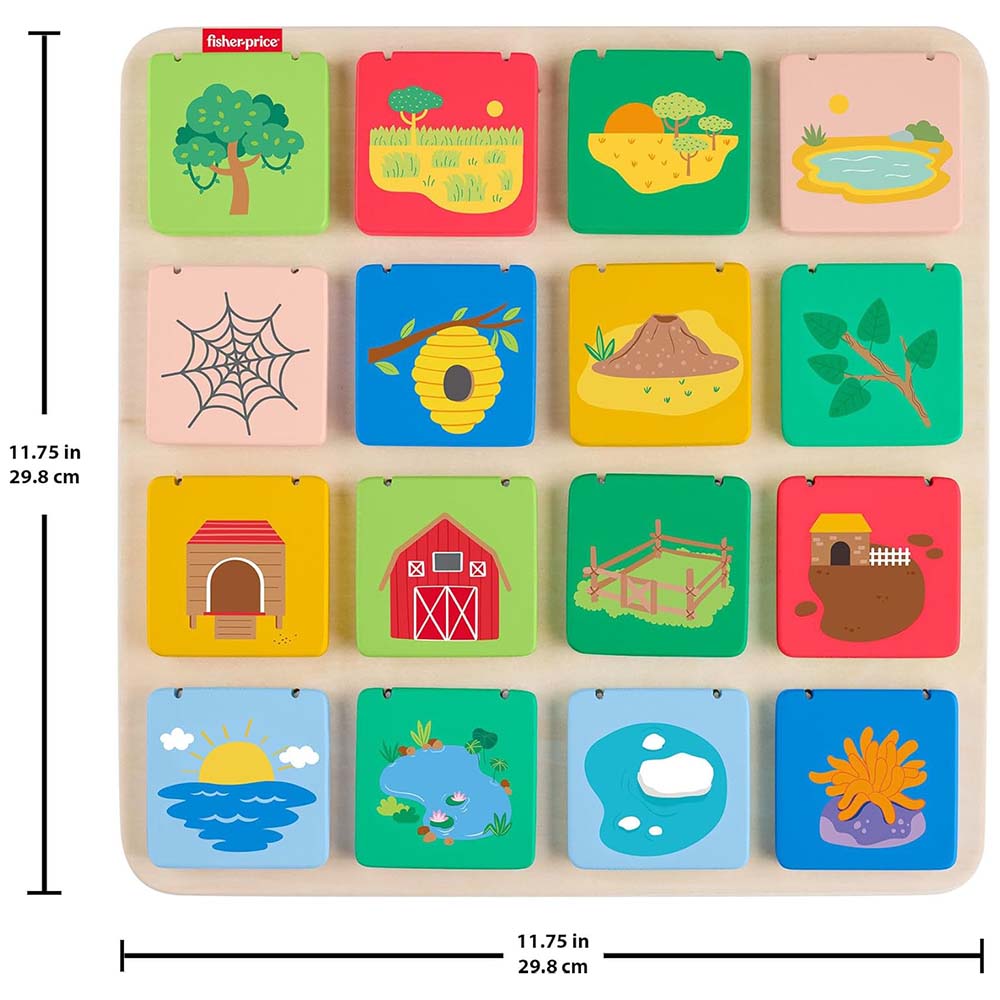 Fisher Price Adivina Los Animalitos de Madera JGY08, juguetes didácticos