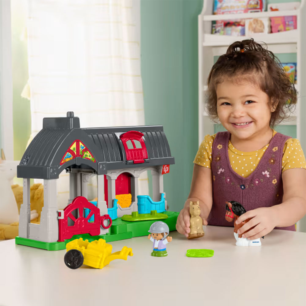 Fisher Price Little People Establo de Animalitos HWR84, juguetes para primera infancia