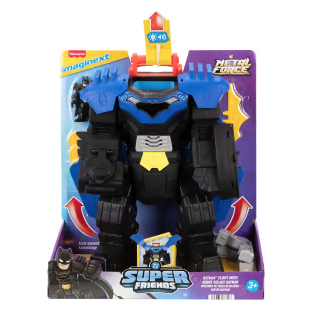 Fisher-Price Imaginext DC Super Friends Batman Traje Mecánico Volador JDL03, sets de juego