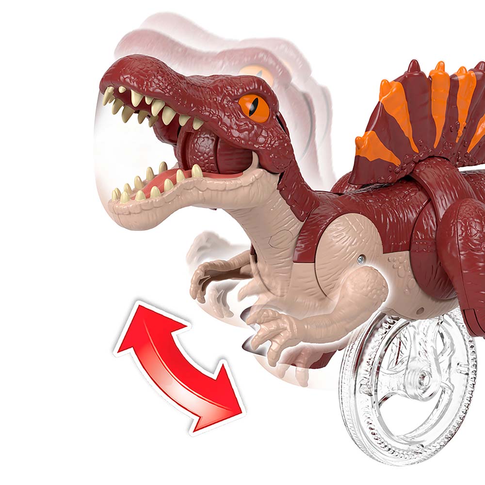 Imaginext Jurassic World Rebirth Sprinting Spinosaurus JFR24, figuras de acción