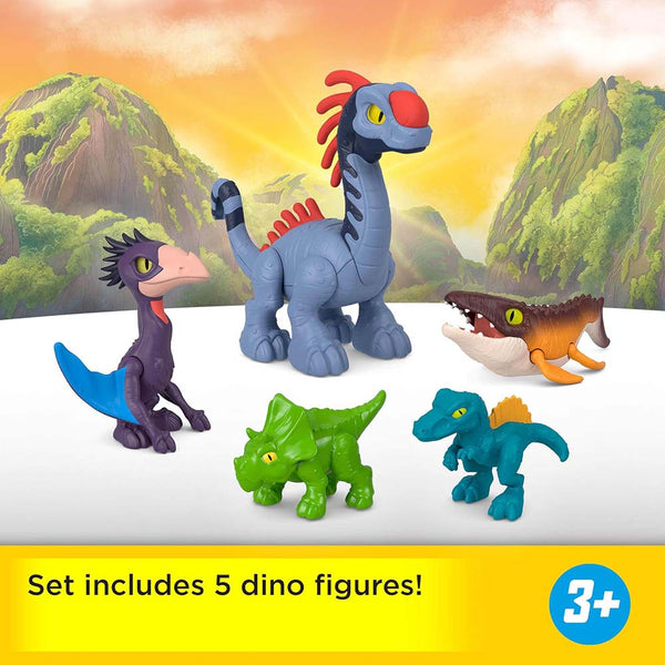 Imaginext Jurassic World Rebirth Multipack 5 dinosaurios JFR25