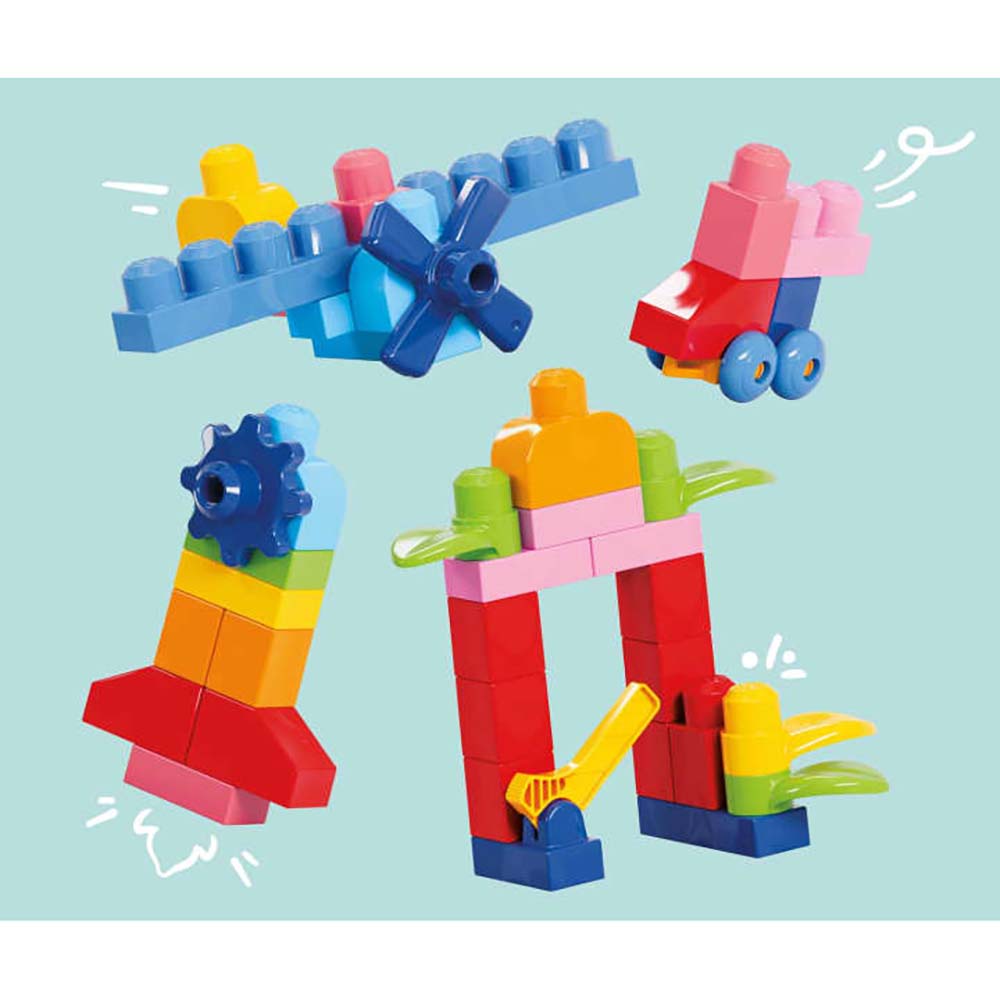 Mega Bloks Bolsa Clásica de Construcción con 130 Bloques JFF50