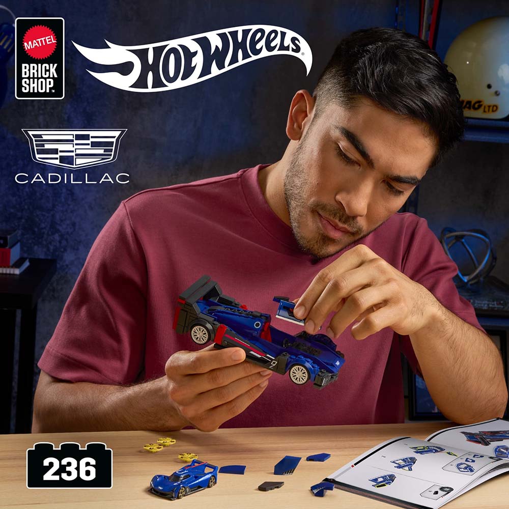 Mattel Brick Shop Hot Wheels Speed Cadillac Project GTP Hypercar JFR89, sets de construcción