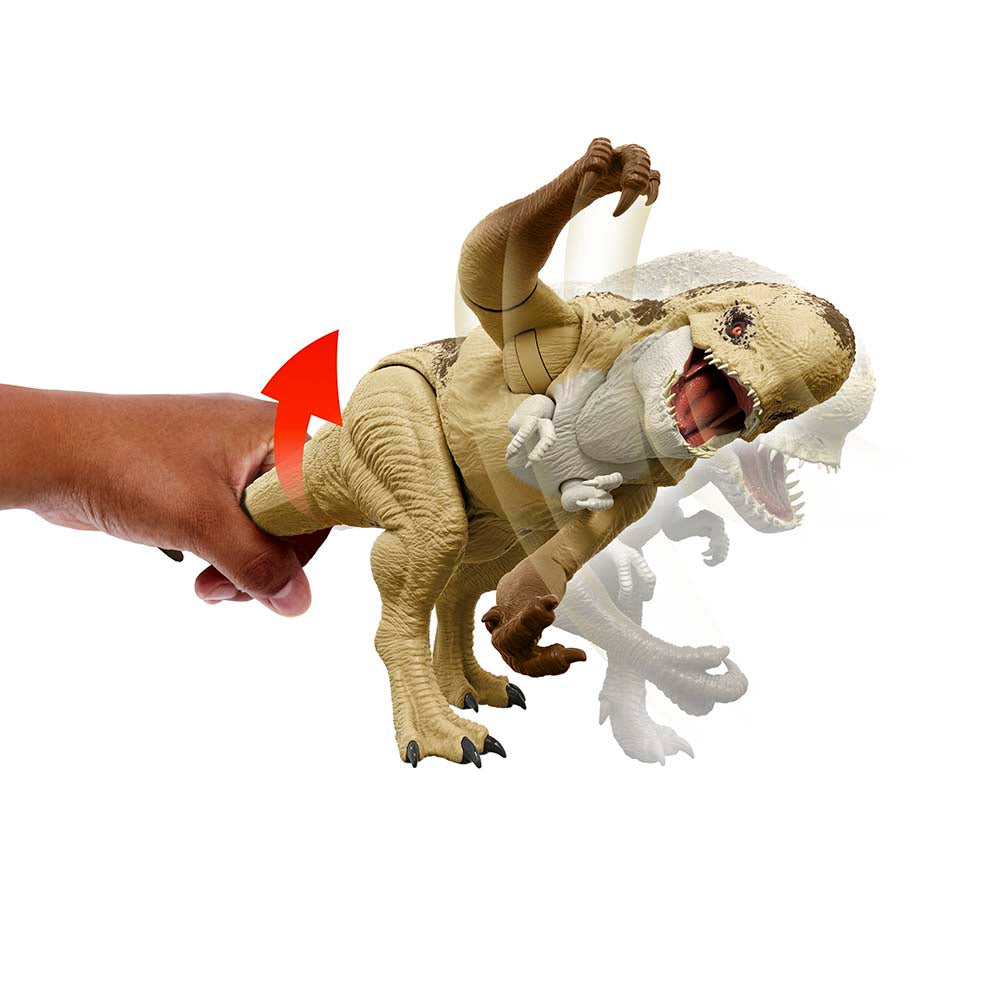 Jurassic World Rebirth Rumble 'n Rampage Distortus Rex JGB58, figuras de acción