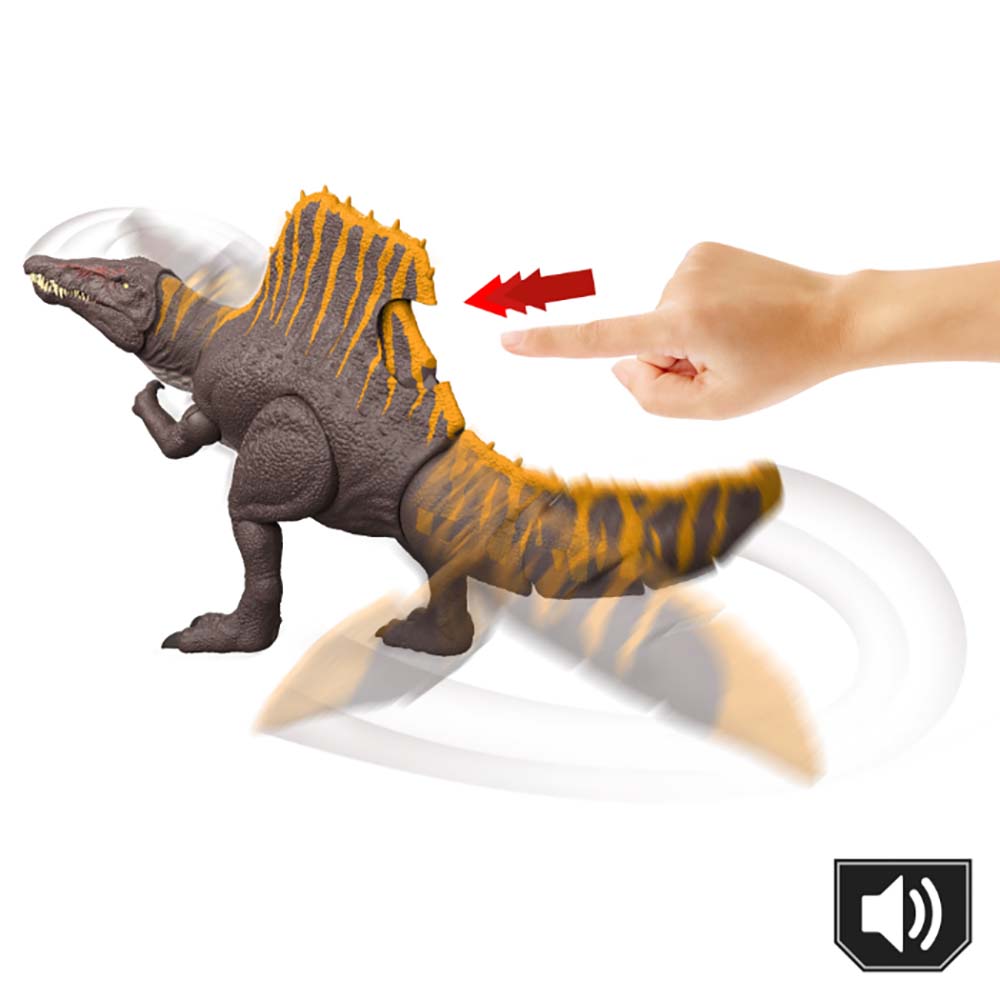 Jurassic World Rebirth Spinosaurus Tail Thrasher JGB56, figuras de acción