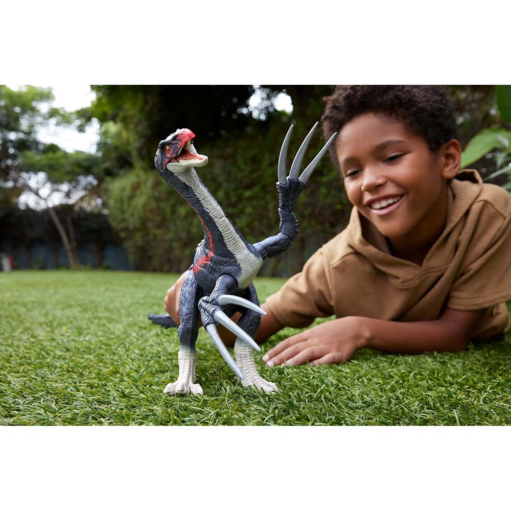 Jurassic World Slash'n Roar Therizinosaurus JCG16: Figura de acción - Edad 4+