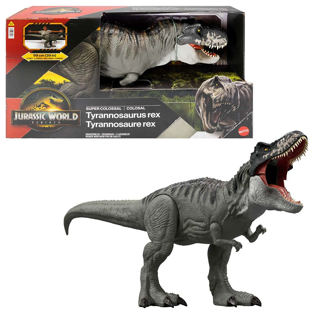 Jurassic World Rebirth Super Colossal T. Rex JGB52, figuras de acción