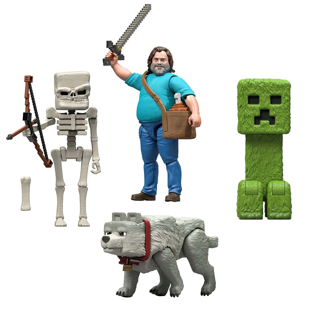 Minecraft Película Paquete Individual Creeper JFR44: Figura de acción - Edad 6+