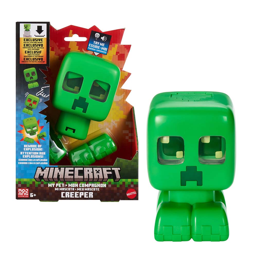 Minecraft Creeper mi Mascota JGX49, juguetes interactivos