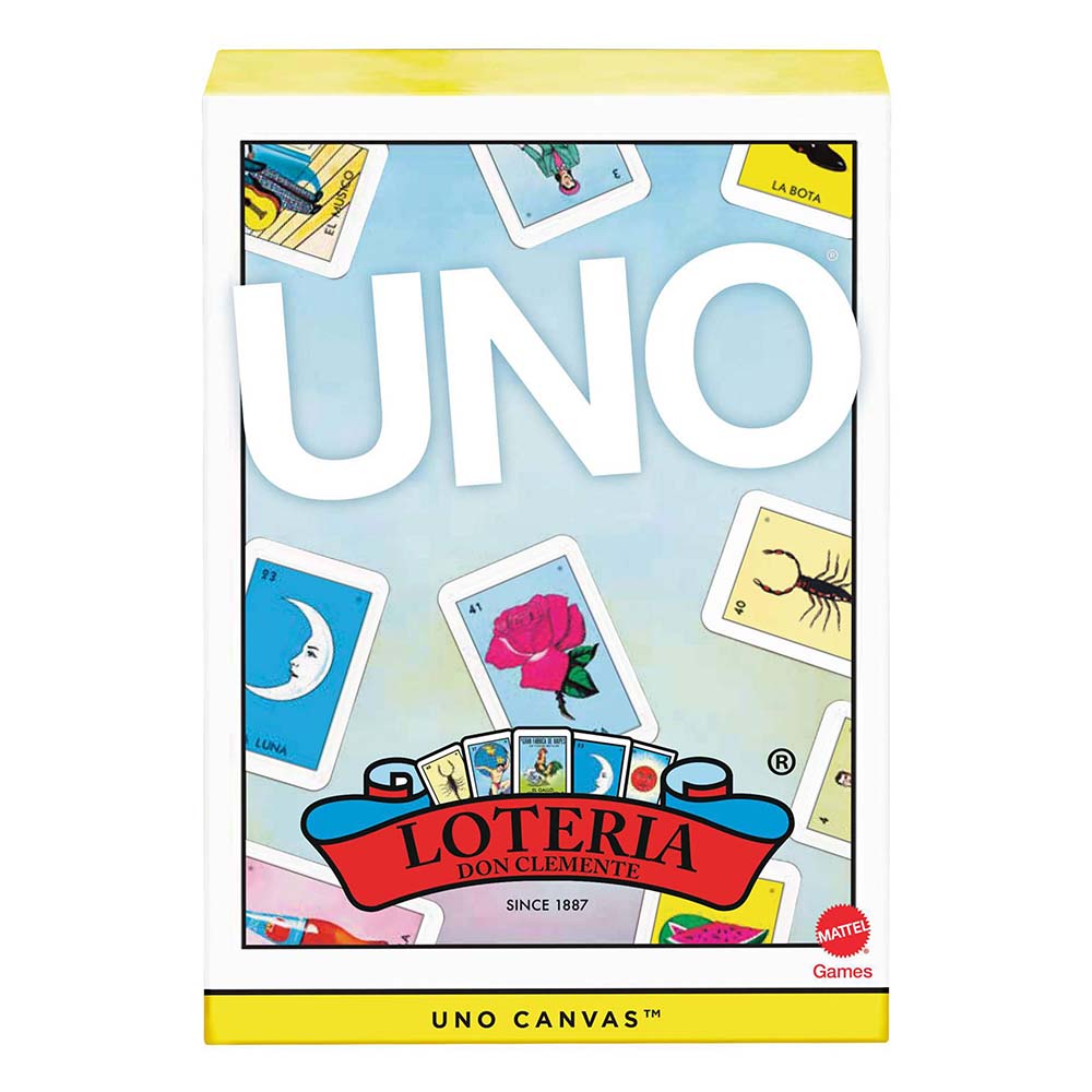 Mattel – UNO Canvas Lotería, juegos de mesa