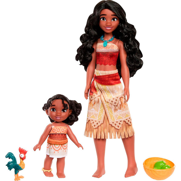 Disney Moana 2 Muñecas Moana y Simea con Heihei JBT41