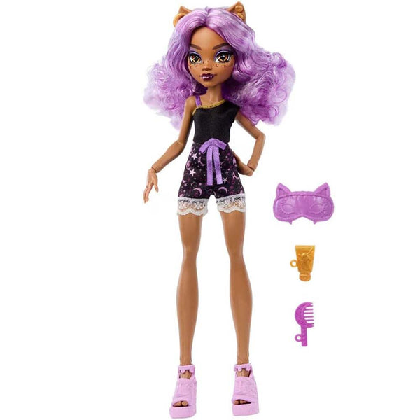 Monster High Muñeca Reveal Pijamas Monstruosas Clawdeen JFD48