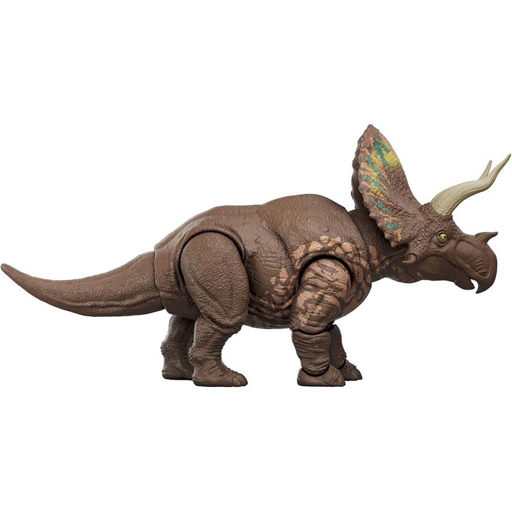 Jurassic World Rebirth Rastreadores Gigantes Eotriceratops JGB93, figuras de acción
