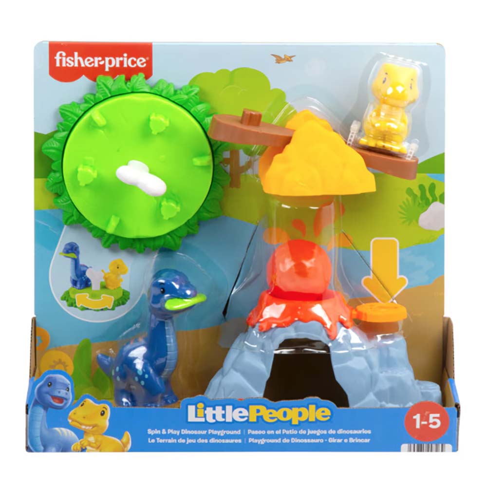 Little People Paseo En El Patio De Juegos De Dinosaurios