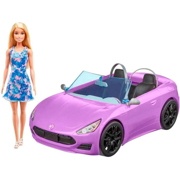 Barbie Muñeca con Descapotable Morado HBY29