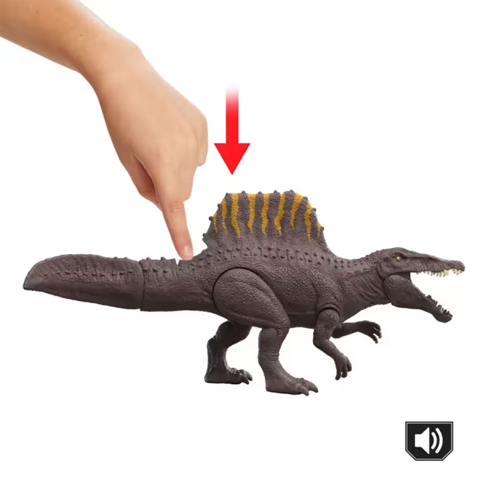Jurassic World Dinosaurio 12 Pulgadas con Sonido - SPINOSAURUS JKT71, figuras de acción