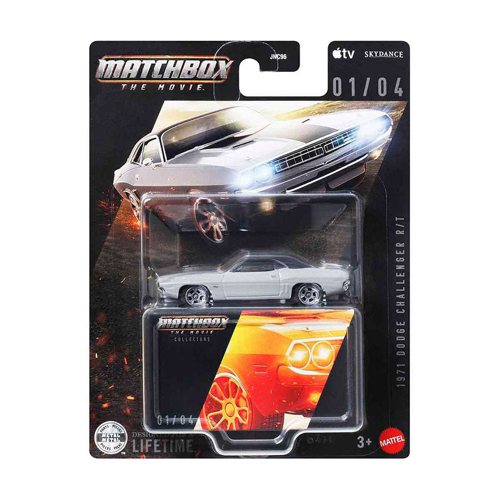 Matchbox Collector The Movie 1971 Dodge Challenger R/T, autos de juguete a escala 1:64