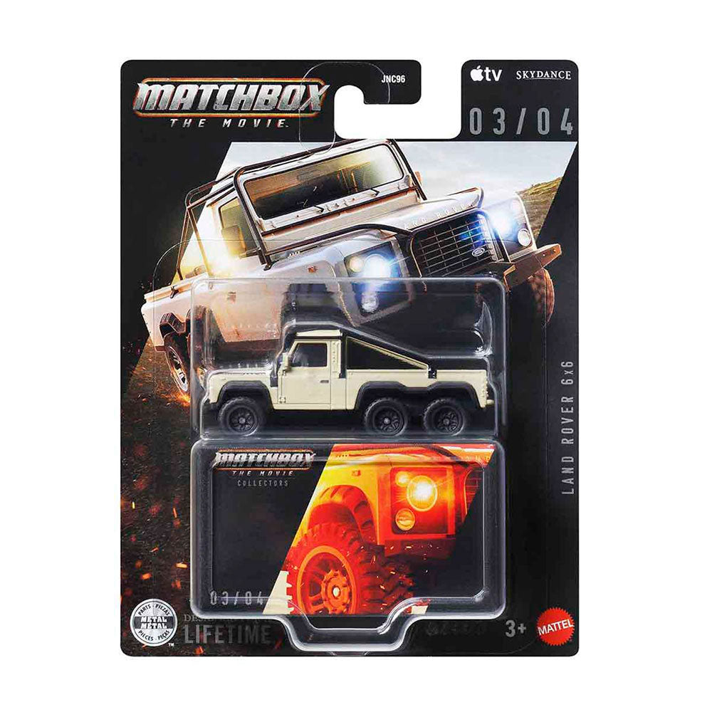 Matchbox Collector The Movie Land Rover 6X6, autos de juguete a escala 1:64