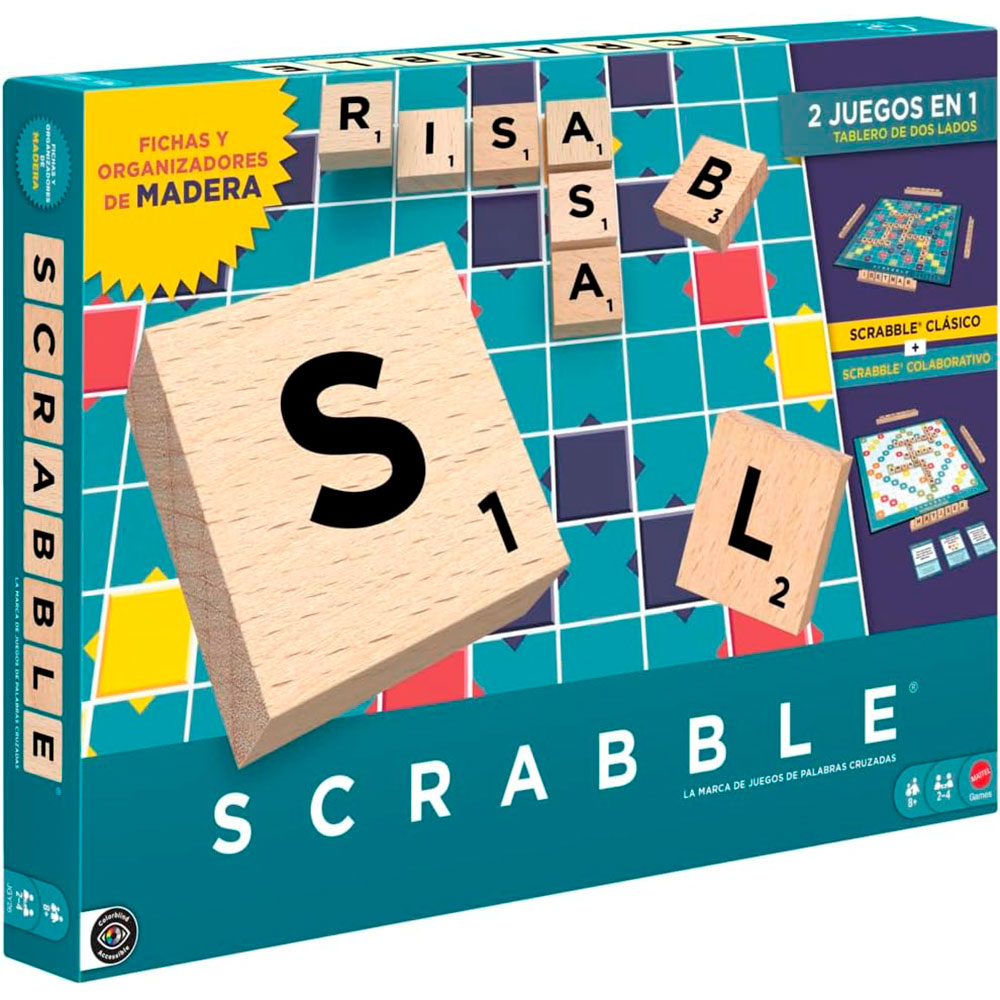 Scrabble Juego de Mesa de Madera JGY26, juegos de mesa
