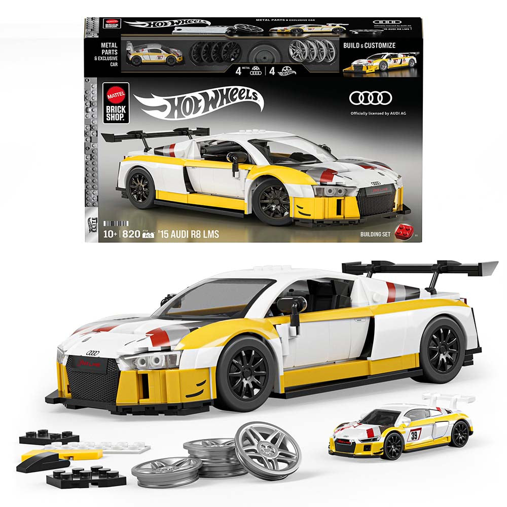 Mattel Brick Shop Hot Wheels Elite ’15 Audi R8 LMS JFT18