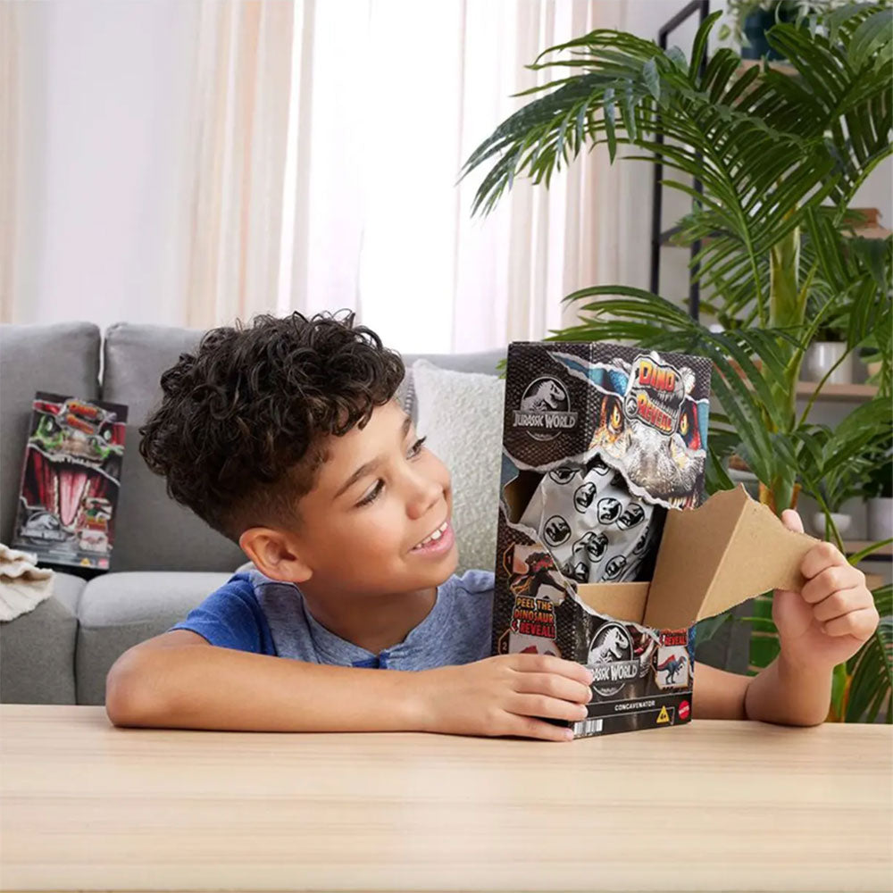 Jurassic World Dino Reveal Deluxe Orkoraptor JKN04, figuras de acción