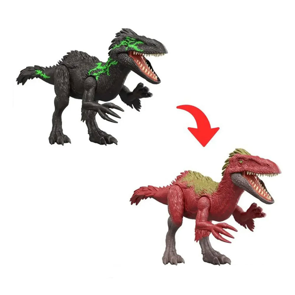 Jurassic World Dino Reveal Deluxe Orkoraptor JKN04, figuras de acción
