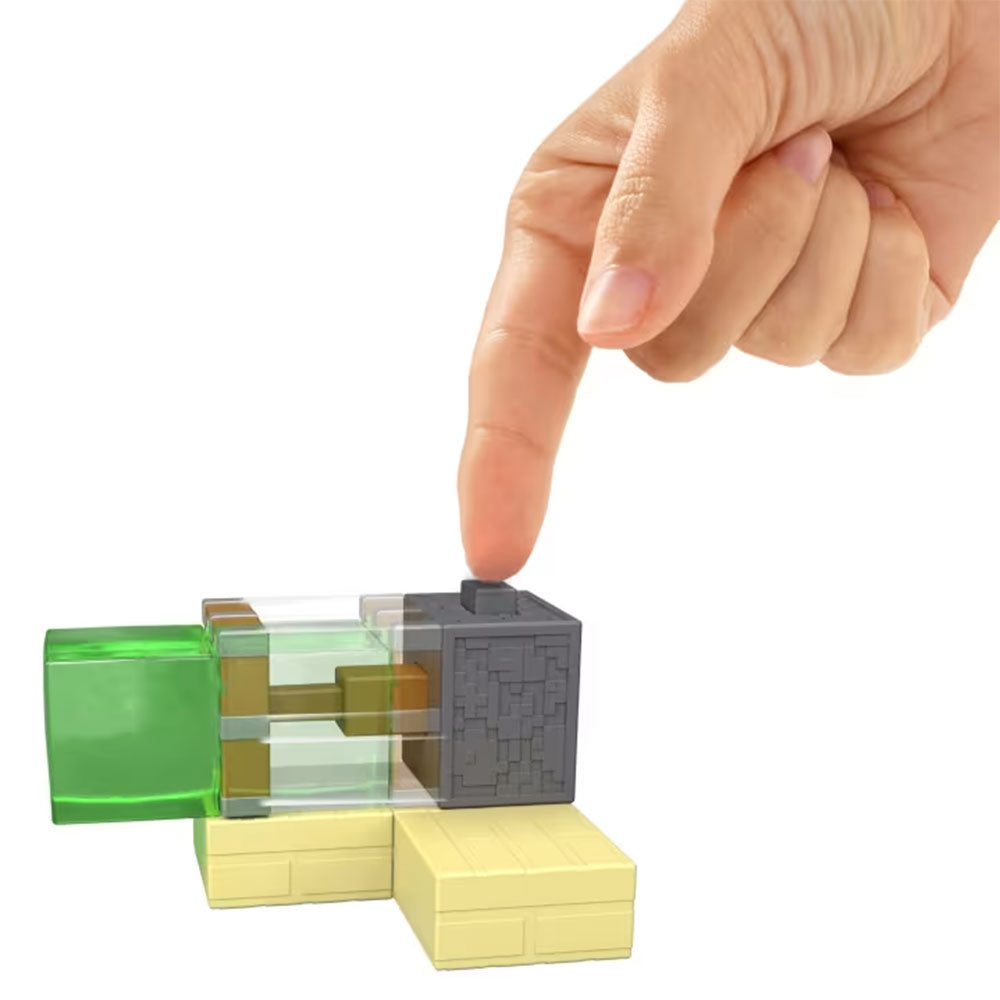 Minecraft Redstone Charged Sticky Piston Trap Set JKK00, figuras de acción
