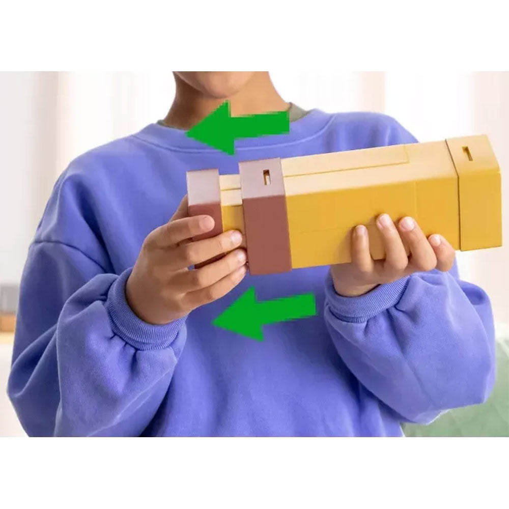Minecraft Pixel Spyglass Visor Espía y Figura de Steve JLT92, accesorios de juego de rol