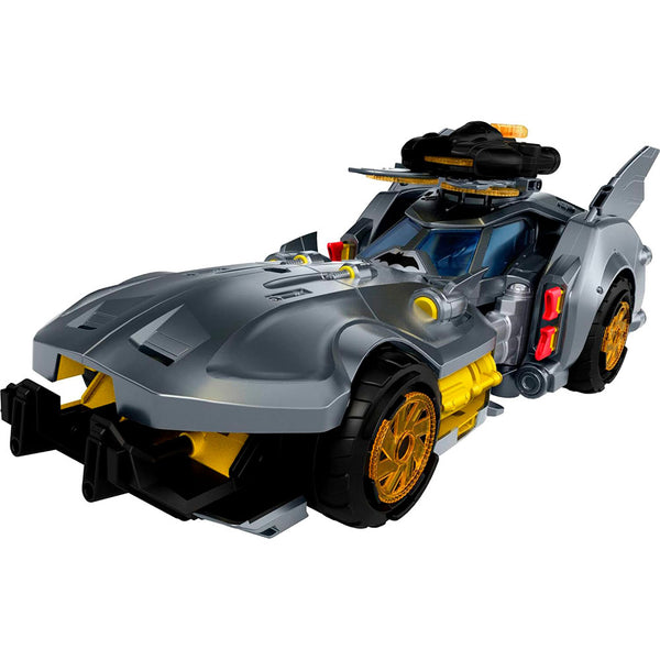 Mattel DC Batmobile Bat-Link: Vehículo de Batman con Bat-Drone y Discos - Edad 4+