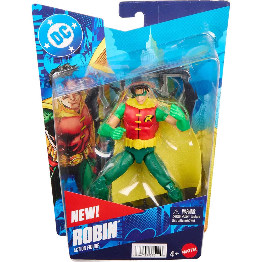 Mattel DC Premier – Figura de Acción Robin 16.5 cm
