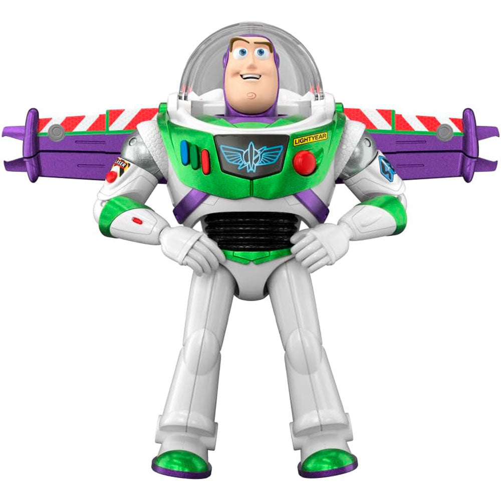 Mattel Pixar Toy Story 5 Buzz Lightyear: Figura de Acción con Acción de Despegue, 12 Pulgadas - Edad 4+