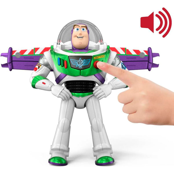 Mattel Pixar Toy Story 5 Buzz Lightyear: Figura de Acción con Acción de Despegue, 12 Pulgadas - Edad 4+