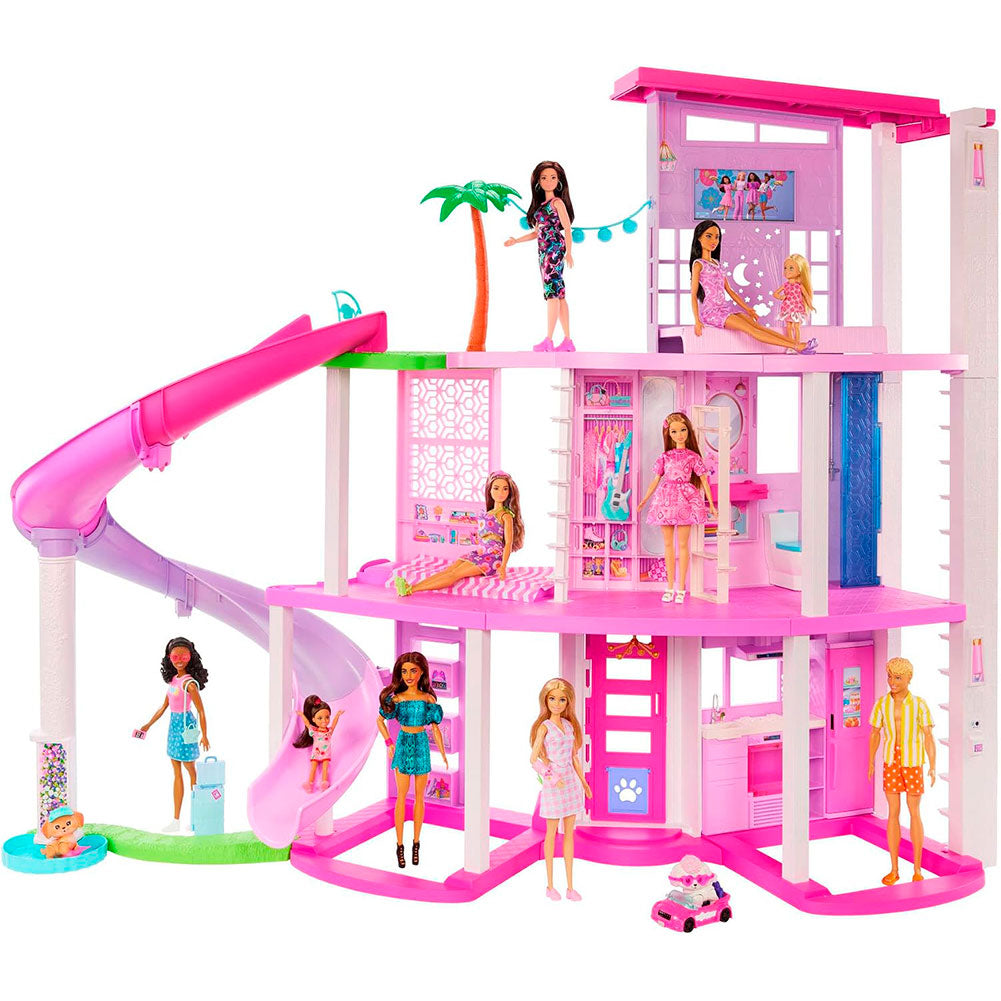 Mattel Barbie Mini BarbieLand DreamHouse: Casa con Resbaladilla y Muñeca Sorpresa - Edad 3+