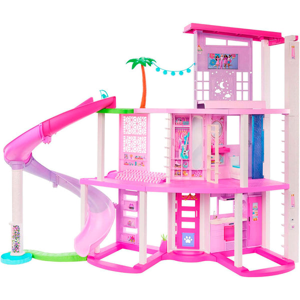 Mattel Barbie Mini BarbieLand DreamHouse: Casa con Resbaladilla y Muñeca Sorpresa - Edad 3+