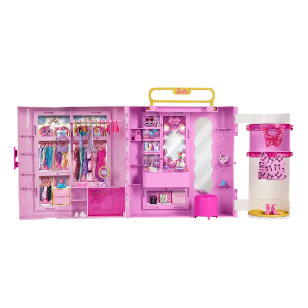 Mattel Barbie Deluxe Style Closet: Clóset de Moda Plegable con Accesorios - Edad 3+