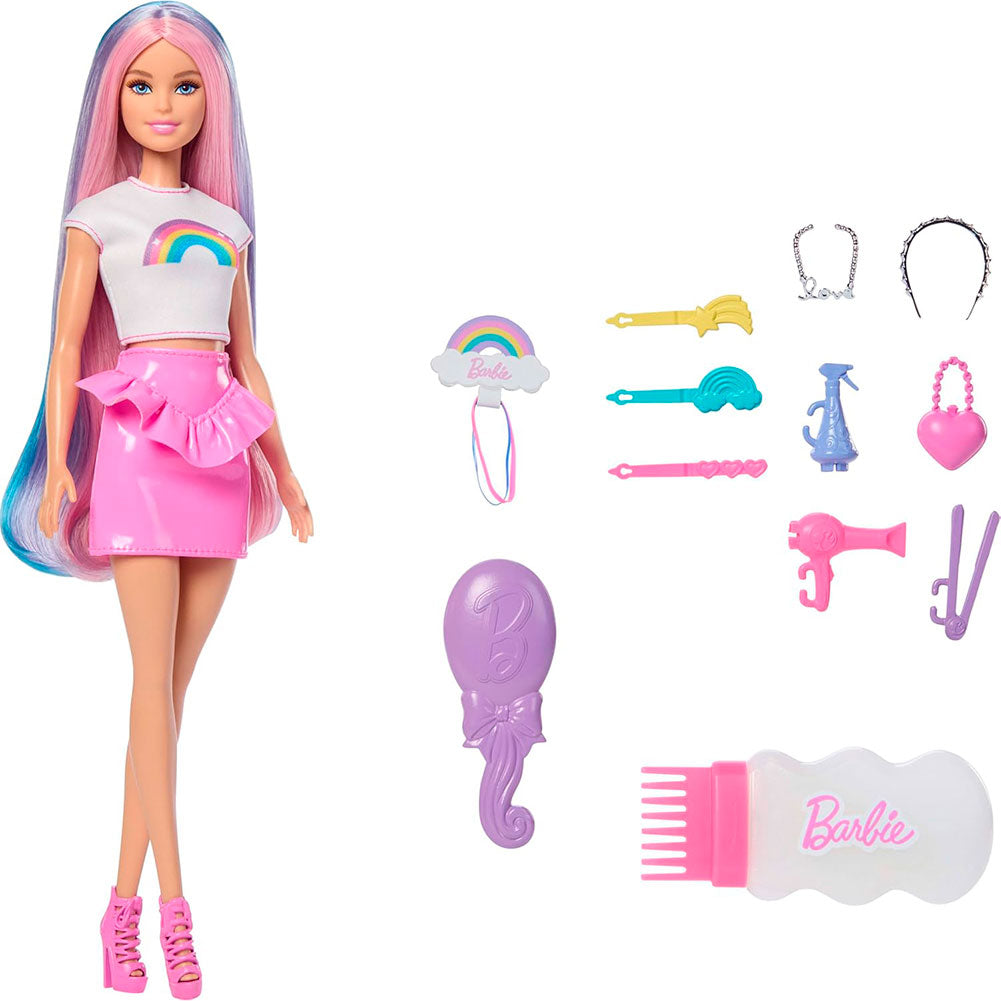 Barbie Fashionistas Muñeca Pinta y Decora el Cabello JJP07, muñecas y muñecos