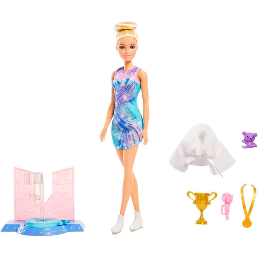 Barbie Profesiones Patinadora sobre Hielo, muñecas y muñecos