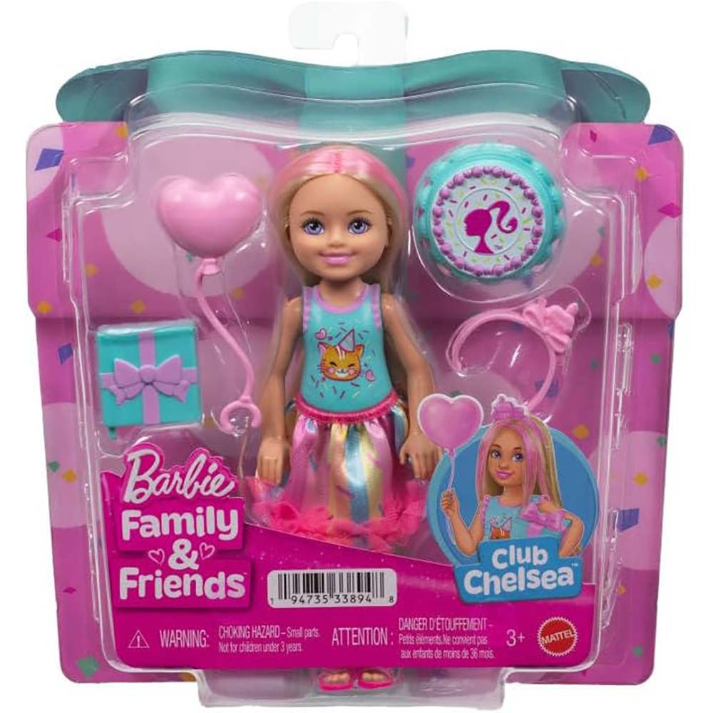 Barbie Chelsea Cumpleañera Falda Rosa JJB37