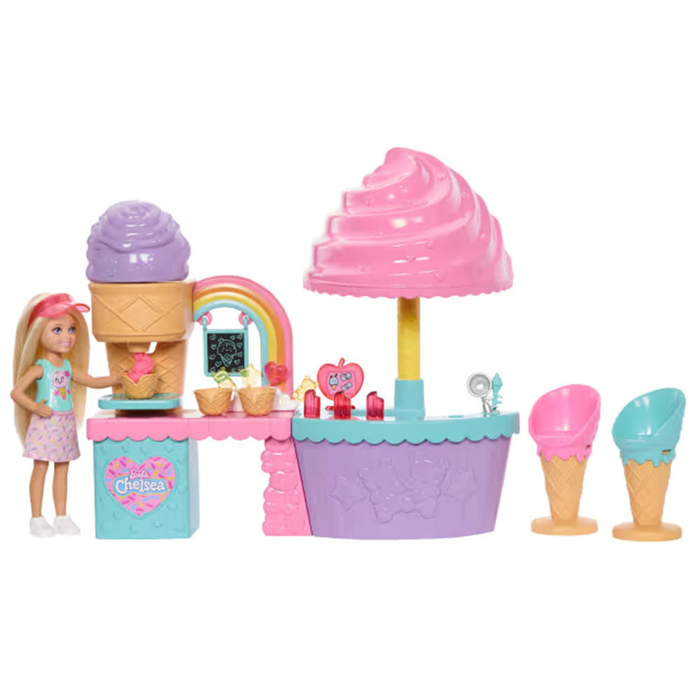 Barbie Club Chelsea Ice Cream Shop Playset JMJ42, sets de juego