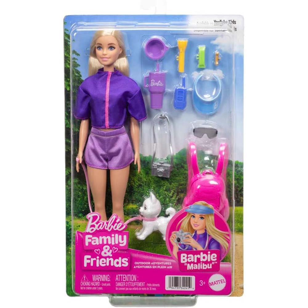 Barbie Malibu Aventuras al Aire Libre JJV59