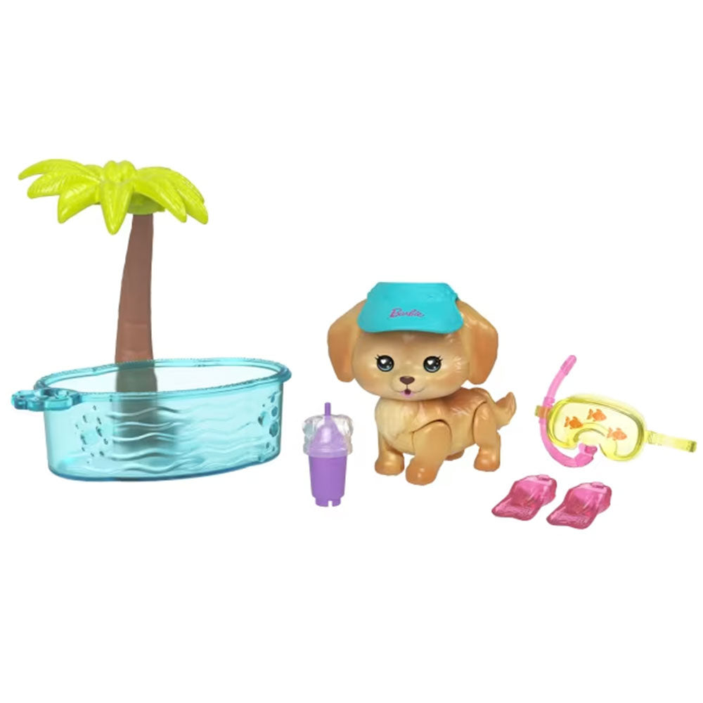 Barbie Dream Squad Pet Puppy And Pool, muñecas y muñecos