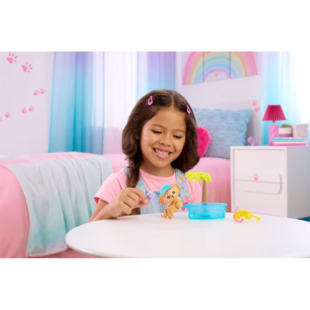 Barbie Dream Squad Pet Puppy And Pool, muñecas y muñecos