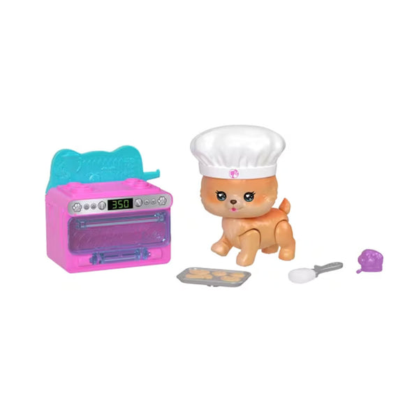 Barbie Dream Squad Pet Puppy With Baking-Themed: Mascota con Accesorios que Cambian de Color - Edad 3+ (Copia)