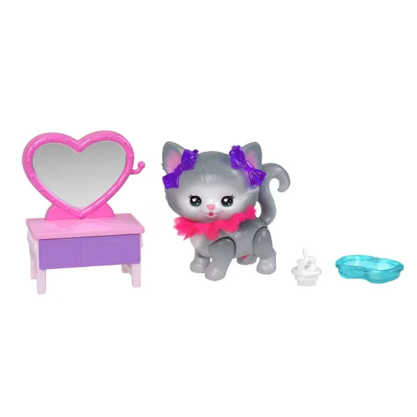 Barbie Dream Squad Pet Kitty And Vanity: Mascota con Accesorios que Cambian de Color - Edad 3+ (Copia) (Copia)