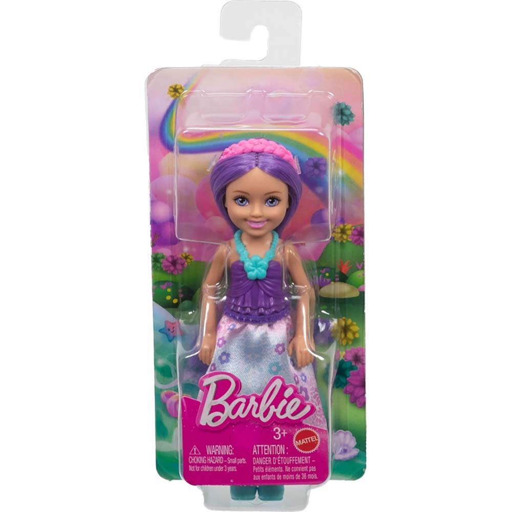 Barbie Chelsea Muñeca Royal Pelo Violeta JKH54