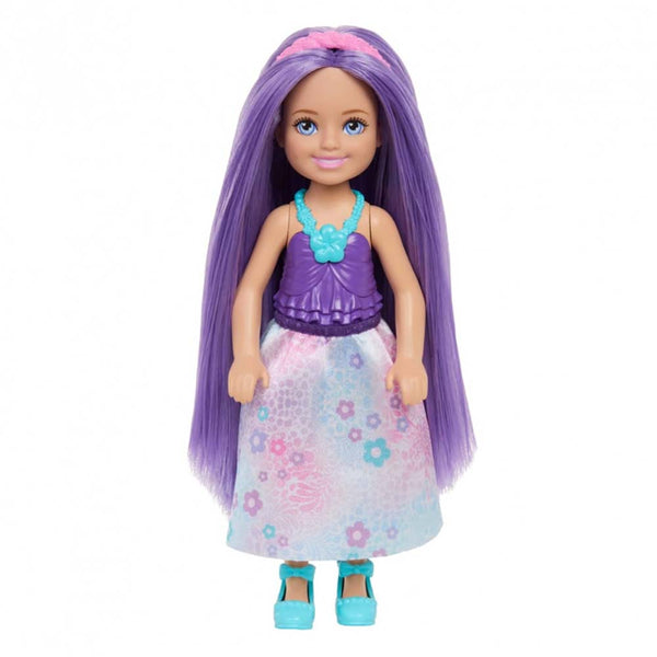 Barbie Chelsea Muñeca Royal Pelo Violeta JKH54