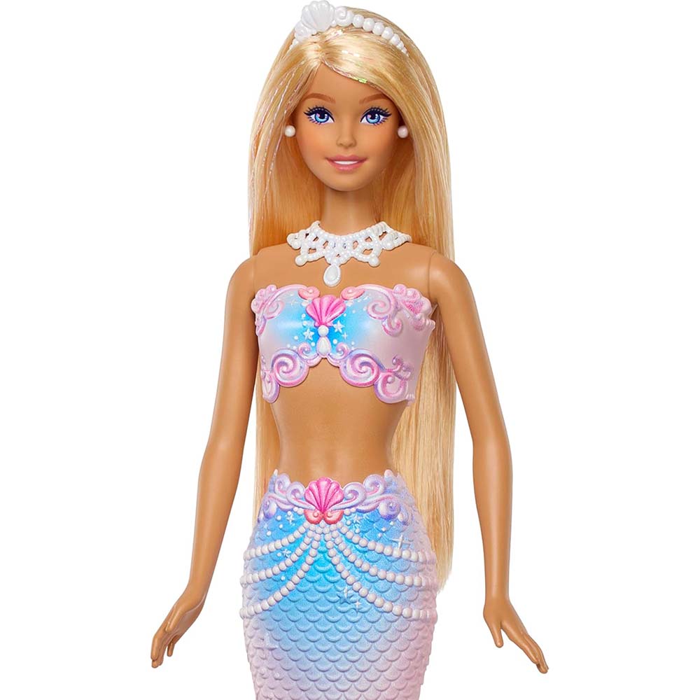 Barbie Fantasía Muñeca Sirena con Burbujas JLW56, muñecas y muñecos