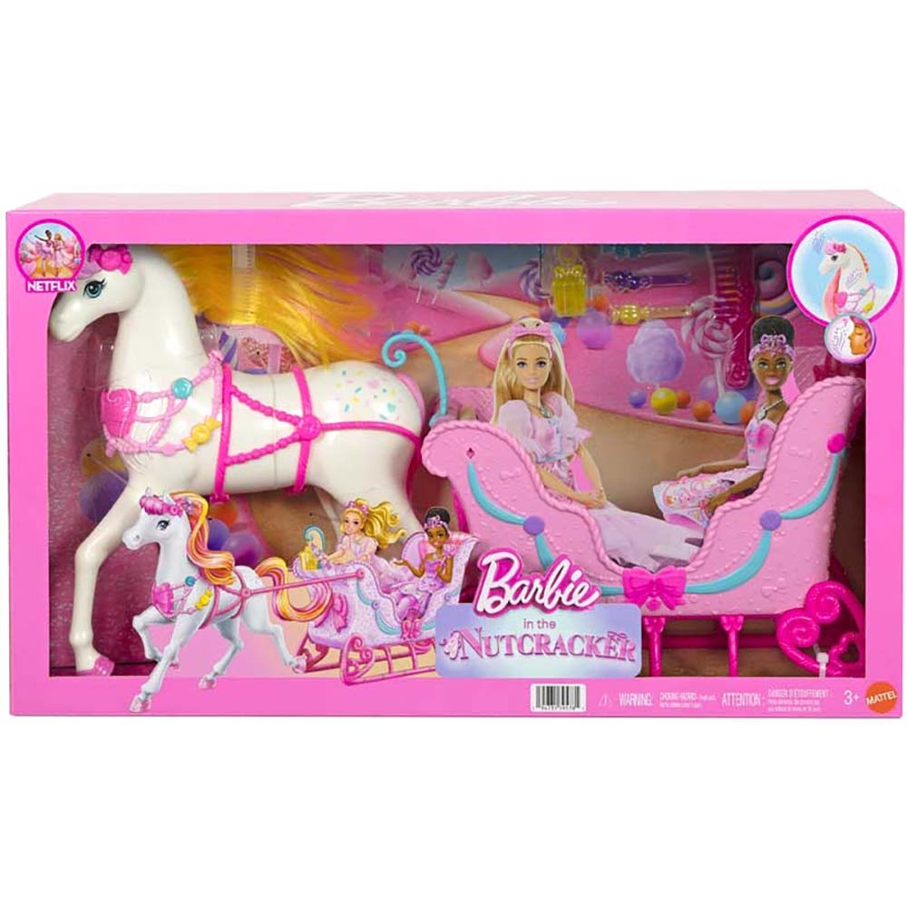 Barbie Fantasía El Cascanueces Trineo Mágico JNH63