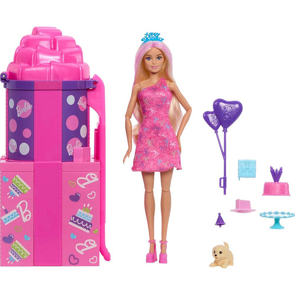 Barbie Rise & Surprise Birthday Pet y Accesorios JKF66