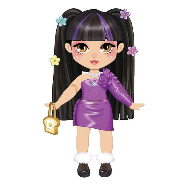 Barbie Muñeca estilo Stickee Pelo Negro JMV91